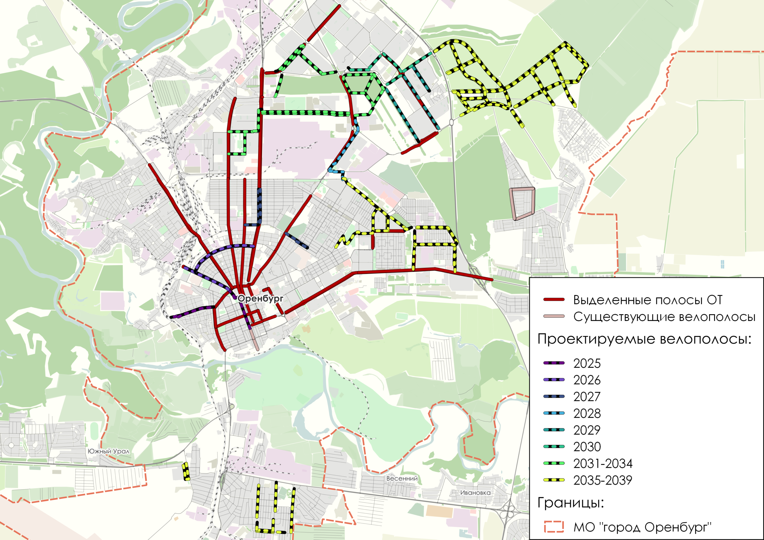 Развитие инфраструктуры для пешеходов и велосипедистов в Оренбурге